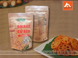 Bao bì túi đựng snack củ sen